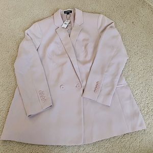 Double breasted long sleeve boyfriend blazer Large